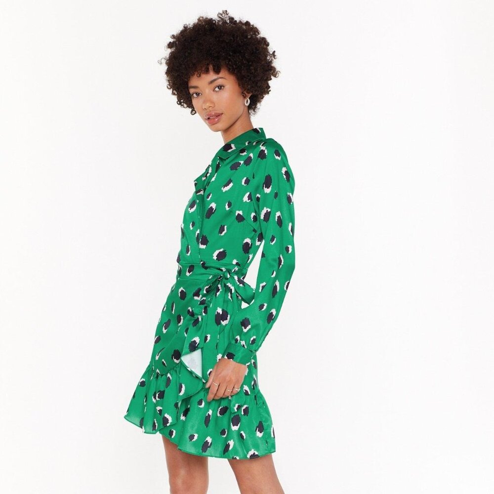 Nasty Gal Lay Down The Claw Leopard Mini Dress